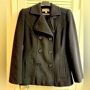 Classic Black Peacoat